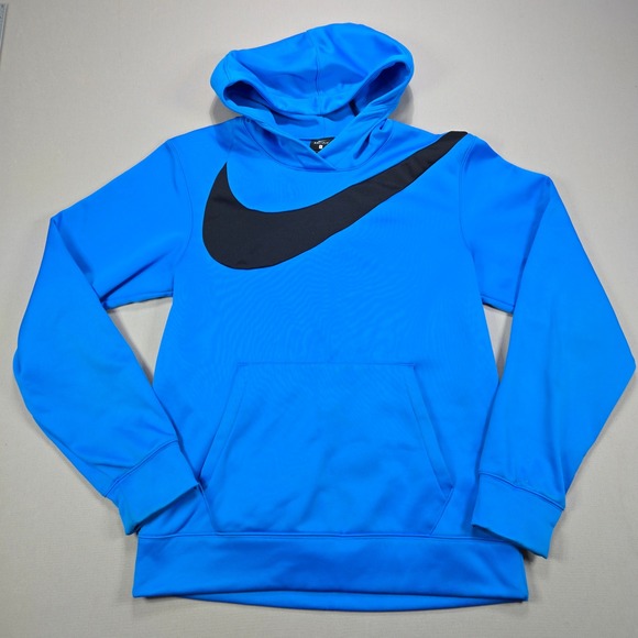 Nike Other - Nike Dri Fit Hoodie Blue Black Swoosh Pullover Men's Size S